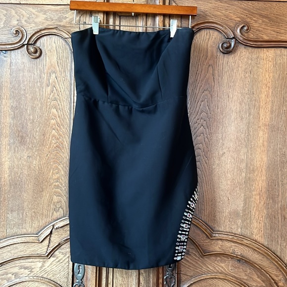 Do+BE Black Strapless Rhinestone - Picture 2 of 14